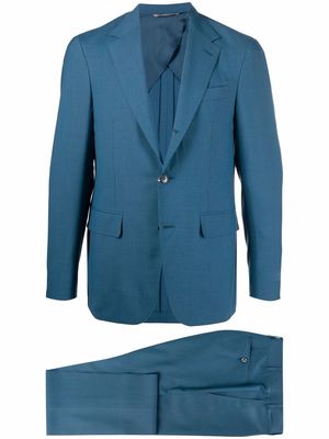 Canali wool single-breasted trousers - Blue