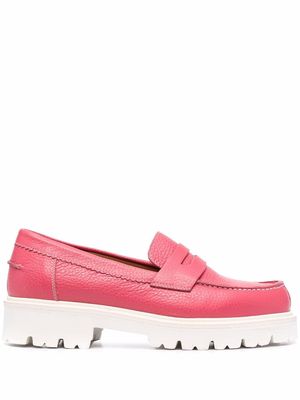 P.A.R.O.S.H. chunky sole leather loafers - Pink