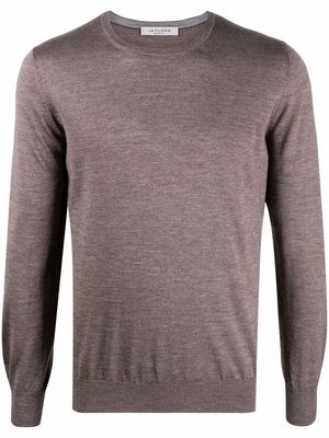 Fileria fine-knit crewneck sweater - Brown
