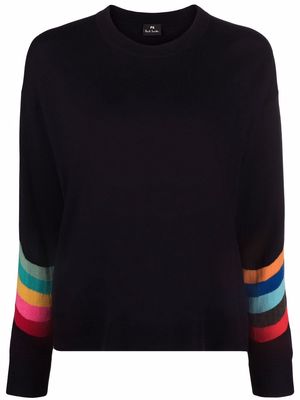 PS Paul Smith striped knit jumper - Blue