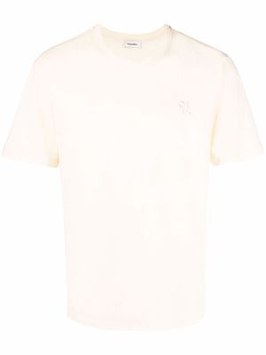 Château Lafleur-Gazin logo-embroidered short-sleeve T-shirt - Neutrals