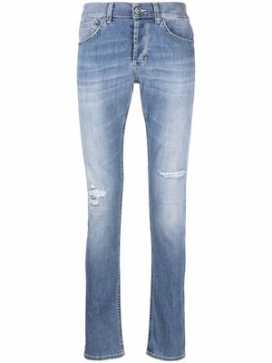 DONDUP slim-cut distressed jeans - Blue