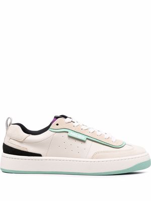Kenzo colour-block leather sneakers - Neutrals