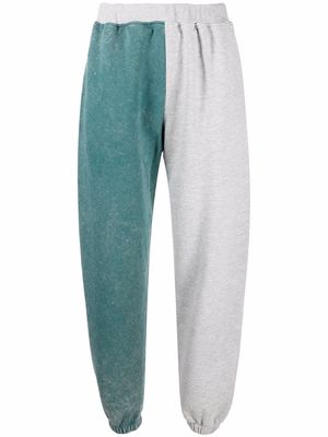 Aries two-tone track pants - Green