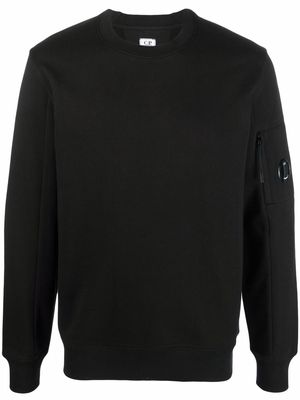 C.P. Company Lens-detailed cotton sweatshirt - Black