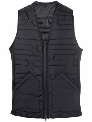 Y-3 recycled polyester quilted gilet - Black