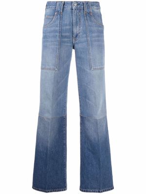 Victoria Beckham high-rise wide-leg jeans - Blue