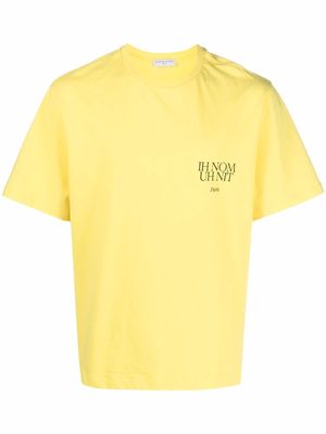 Ih Nom Uh Nit graphic-print logo T-shirt - Yellow