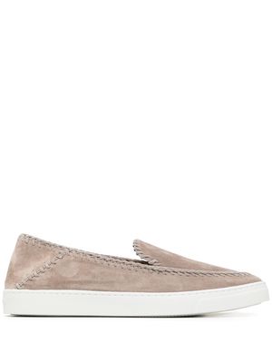 Giorgio Armani loafer-style low-top sneakers - Brown