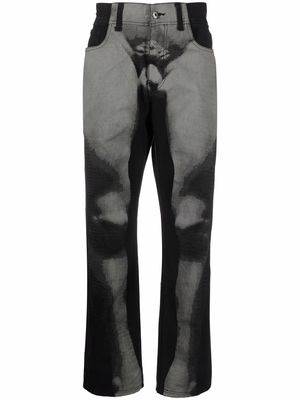 Pleasures David washed straight trousers - Black