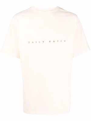 Daily Paper Alias embroidered logo T-shirt - Neutrals