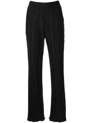 ANINE BING Billie plissé trousers - Black