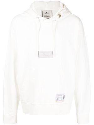 Maison Mihara Yasuhiro graphic-print cotton hoodie - White
