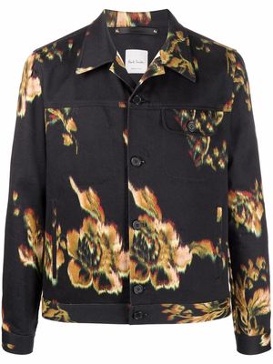 PAUL SMITH floral-print lightweight jacket - Black