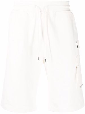 C.P. Company logo-patch cotton track trousers - White