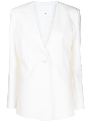 Costarellos oversized tailored blazer - White