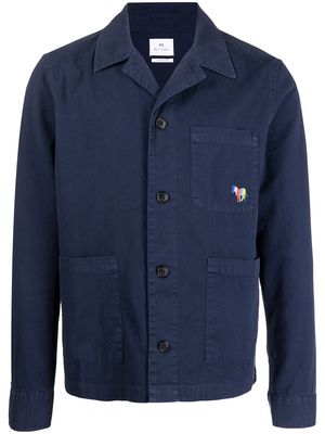 PS Paul Smith button-down fitted jacket - Blue