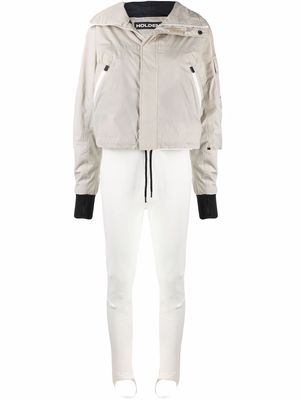 Holden concealed padded ski suit - White