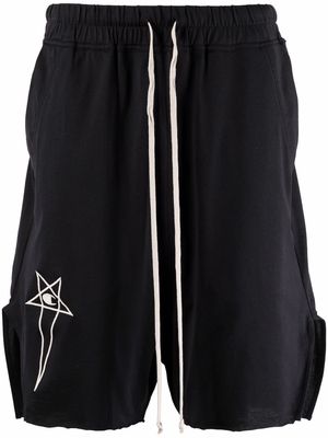 Rick Owens X Champion embroidered-logo shorts - Black