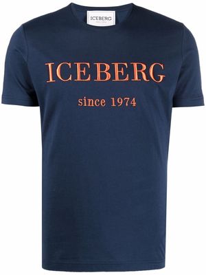 Iceberg logo-print cotton T-shirt - Blue