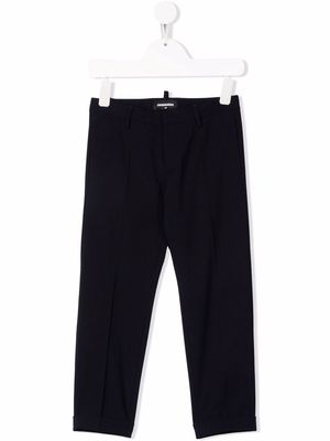 Dsquared2 Kids stretch-fit wool trousers - Blue