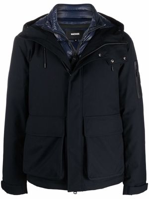 Mackage hooded feather-down padded jacket - Blue