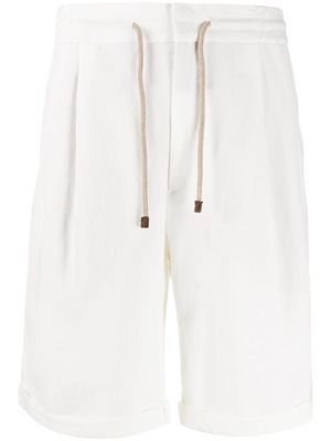 Brunello Cucinelli drawstring knee-length shorts - White