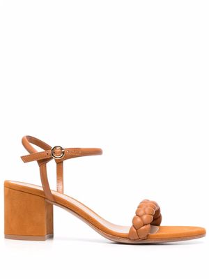 Gianvito Rossi braided-band open-toe sandals - Brown