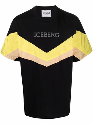 Iceberg chevron logo-print T-shirt - Black