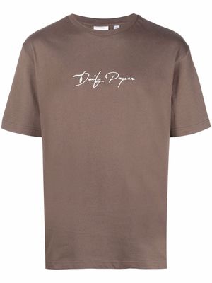 Daily Paper Escript logo T-shirt - Brown