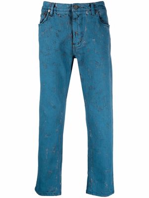 Dolce & Gabbana destroyed slim-fit jeans - Blue