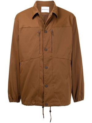 White Mountaineering button-down fitted jacket - Brown