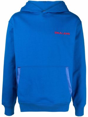 Just Don embroidered-Dealers hoodie - Blue