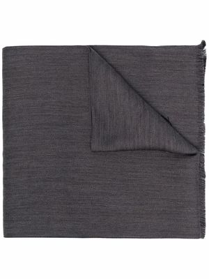 Paul & Shark logo-print wool scarf - Grey