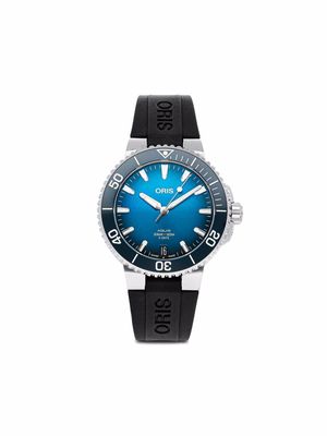 Oris 2021 pre-owned Aquis Date 41mm - Blue