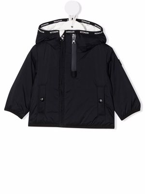 Moncler Enfant half zip hooded jacket - Blue