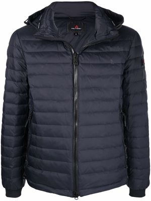 Peuterey quilted-finish down jacket - Blue