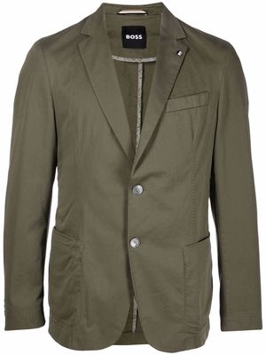 BOSS single-breasted blazer - Green