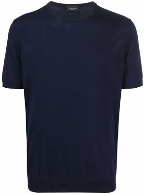 Roberto Collina jersey crew-neck T-shirt - Blue