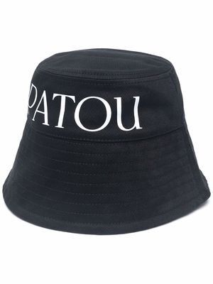 Patou logo-print bucket hat - Black