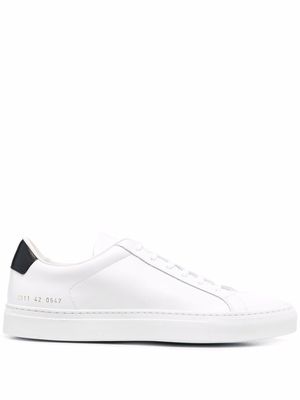 Common Projects Retro contrasting-heel low-top sneakers - White