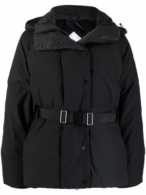 Canada Goose belted-waist padded jacket - Black