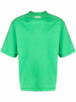 Bottega Veneta contrast-stitch cotton T-shirt - Green