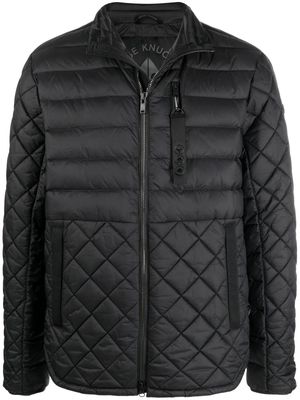 Moose Knuckles logo-patch padded jacket - Black