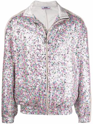 Gcds sequin-embellished bomber jacket - Silver