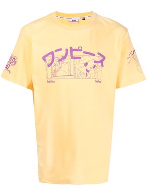 Gcds graphic-print short-sleeved T-shirt - Yellow