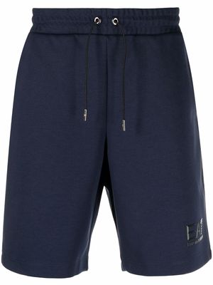 Ea7 Emporio Armani logo drawstring shorts - Blue
