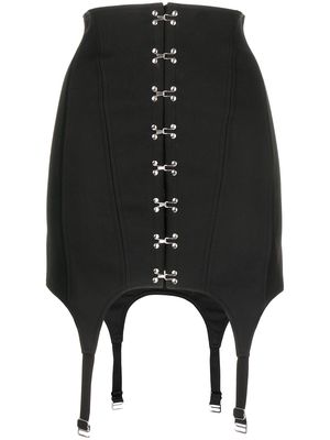 Dion Lee corset mini skirt - Black