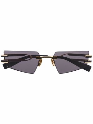 Balmain Eyewear geometric frameless sunglasses - Black