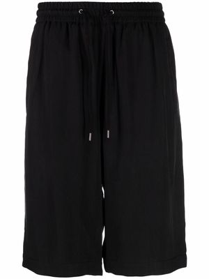 Giorgio Armani drawstring-waist shorts - Black